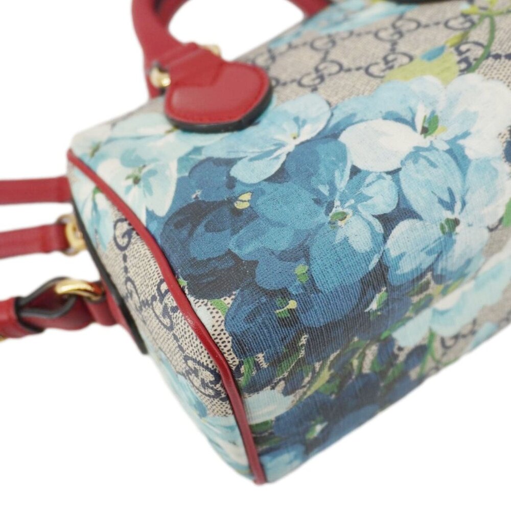 Gucci  Mini Blooms GG Supreme Canvas Top Handle Crossbody Bag Multicolor 546312 - Picture 8 of 16